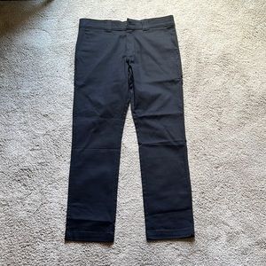 Dickies slim fit black twill work pants